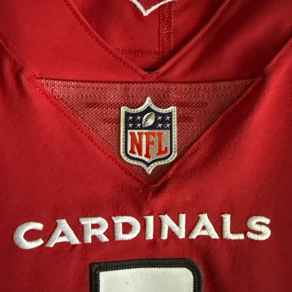 Men’s Nike Kyler Murray #1 Arizona Cardinals Vapor Elite Jersey Sz 48 - Red - Picture 5 of 6